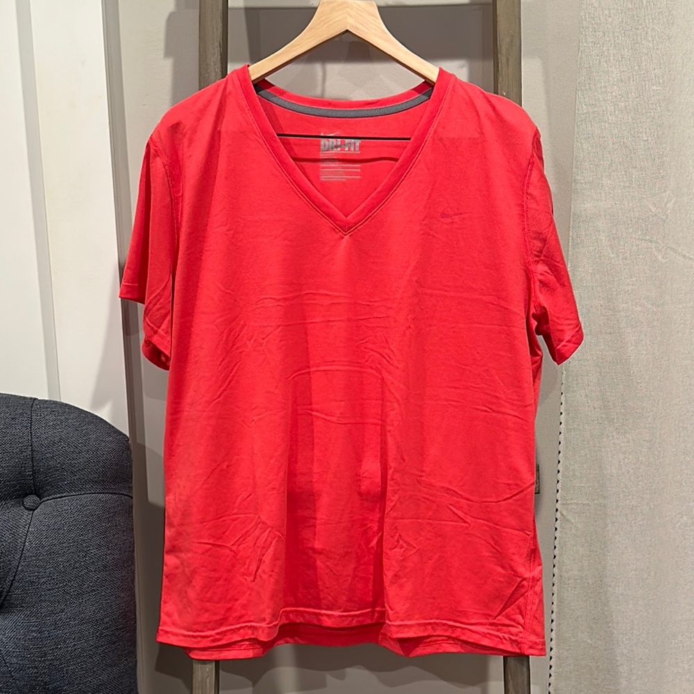 Nike Red Short Sleeve Tee